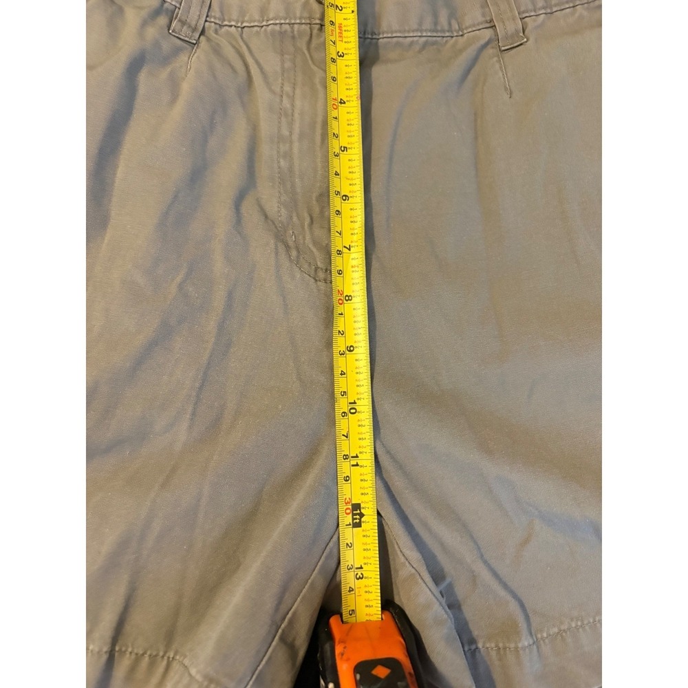 VTG Fieldstone Womens Cotton Canvas Cargo Utility Shorts Mineral Green Khaki 8 - Picture 11 of 11